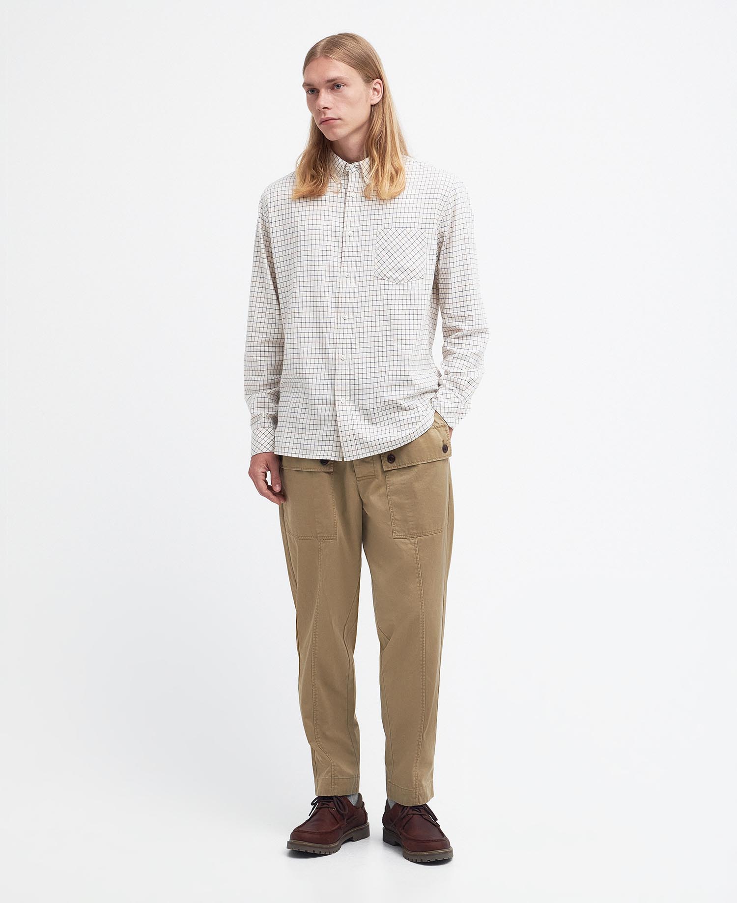 Shop the Barbour x Maison Kitsuné Newbury Shirt in Uniform