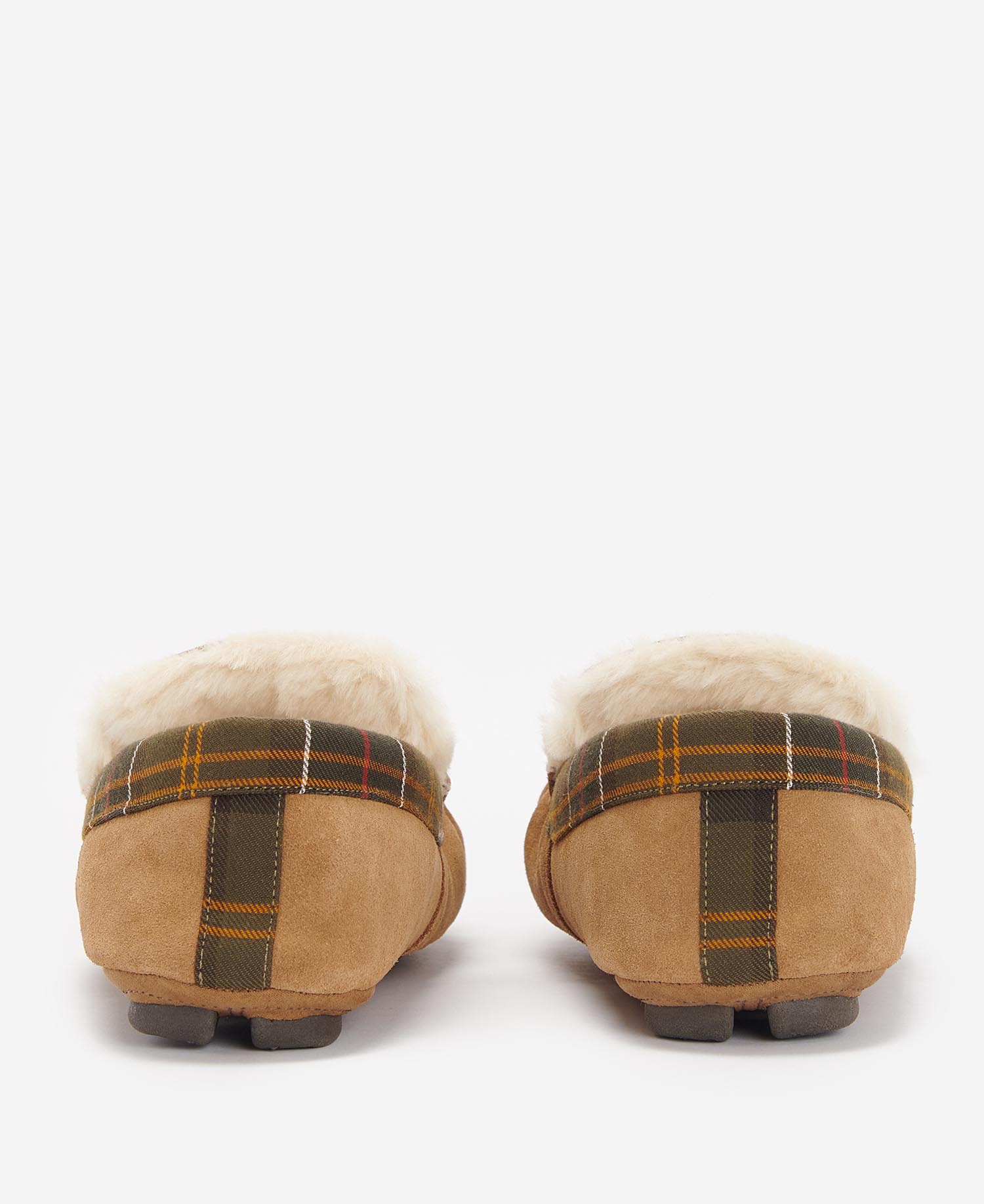 Barbour Monty Slippers in Camel Suede Barbour