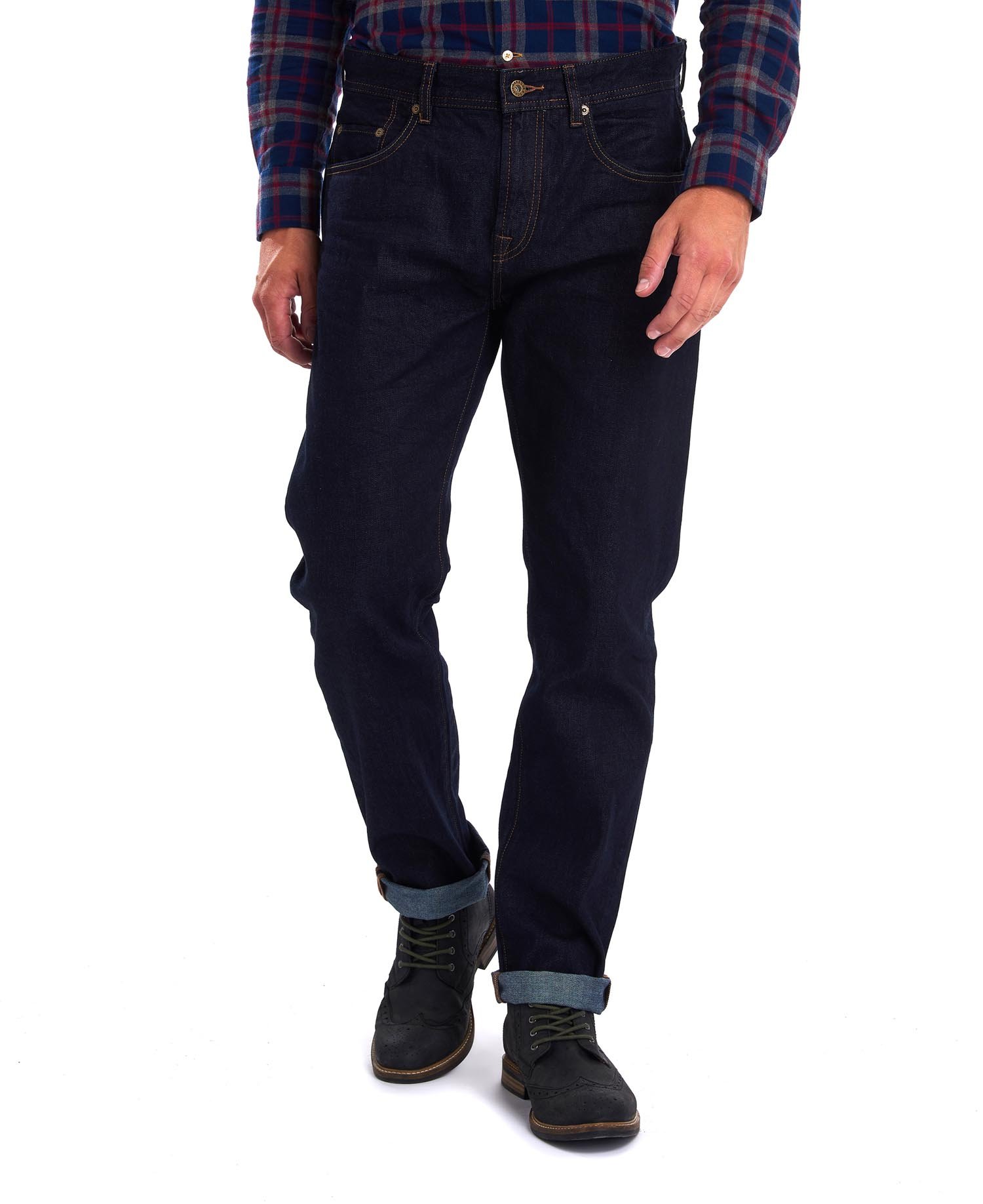Barbour jeans top mens