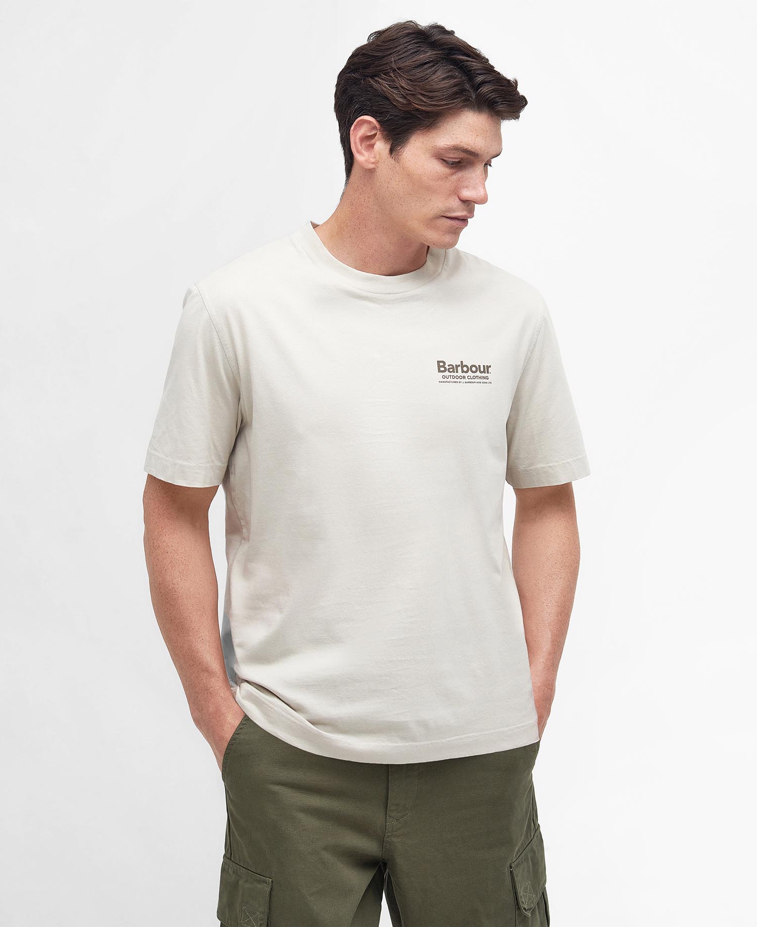 Shop the Barbour Catterick T Shirt in Beige today. Barbour