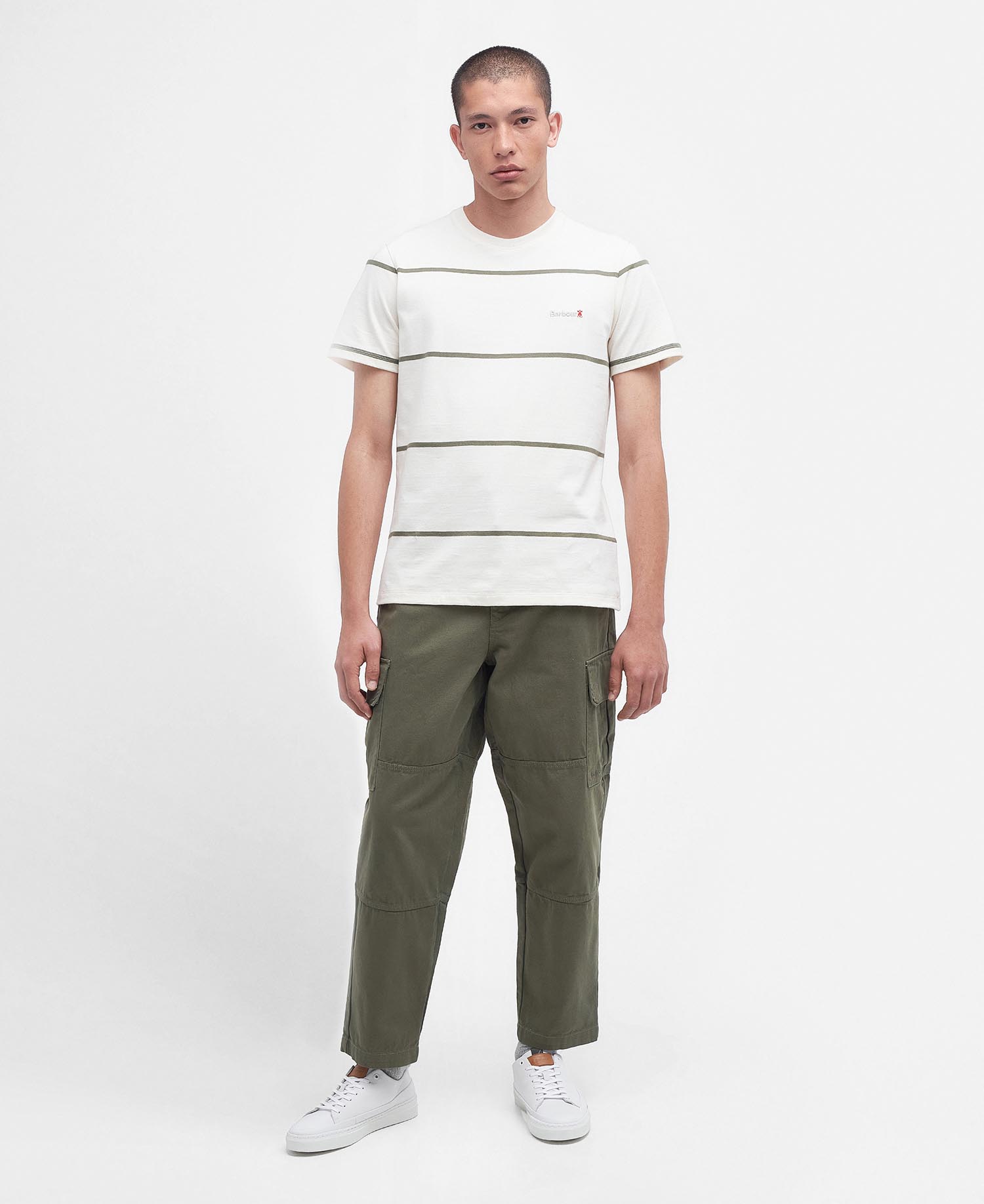 Mens white hotsell barbour t shirt