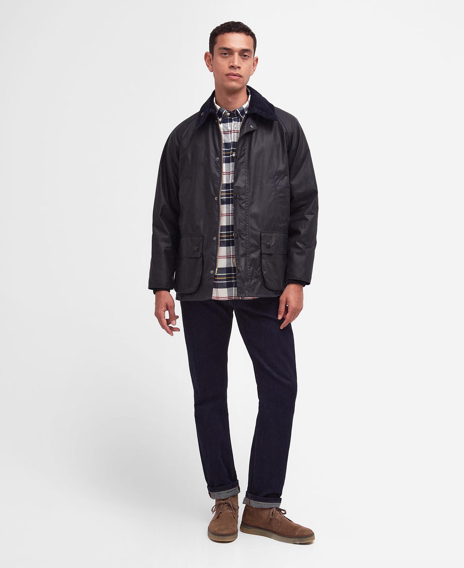 BarbourBedaleWaxJacketNavy-1.