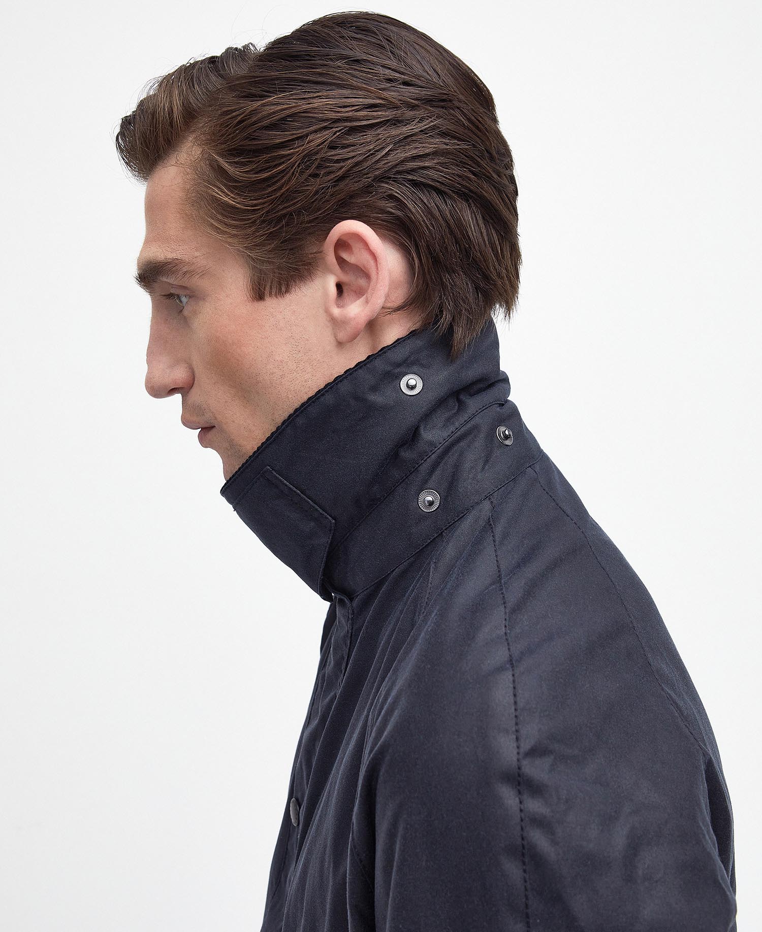 Barbour Ashby Wax Jacket in Navy   Barbour