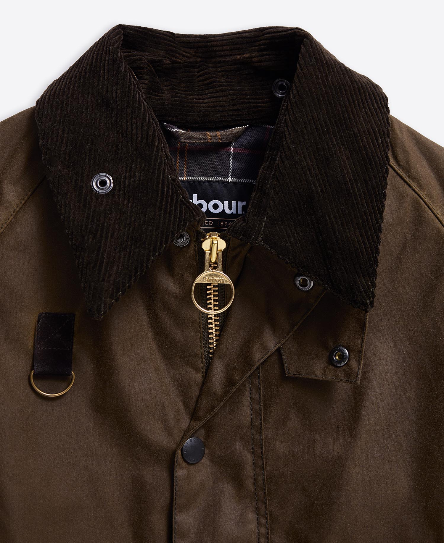 Shop the Spey Slim Waxed Jacket in Beige today. | Barbour