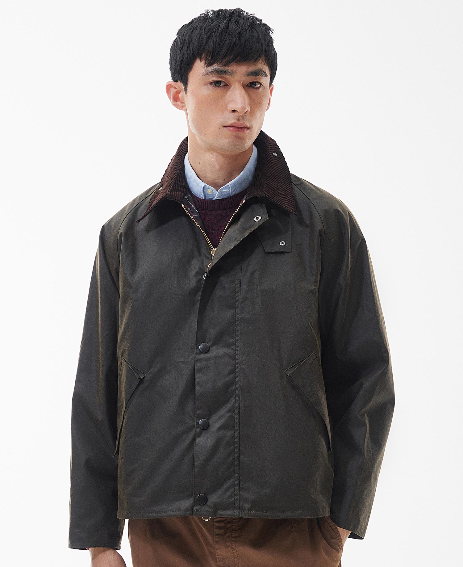 Barbour transport wax sage-