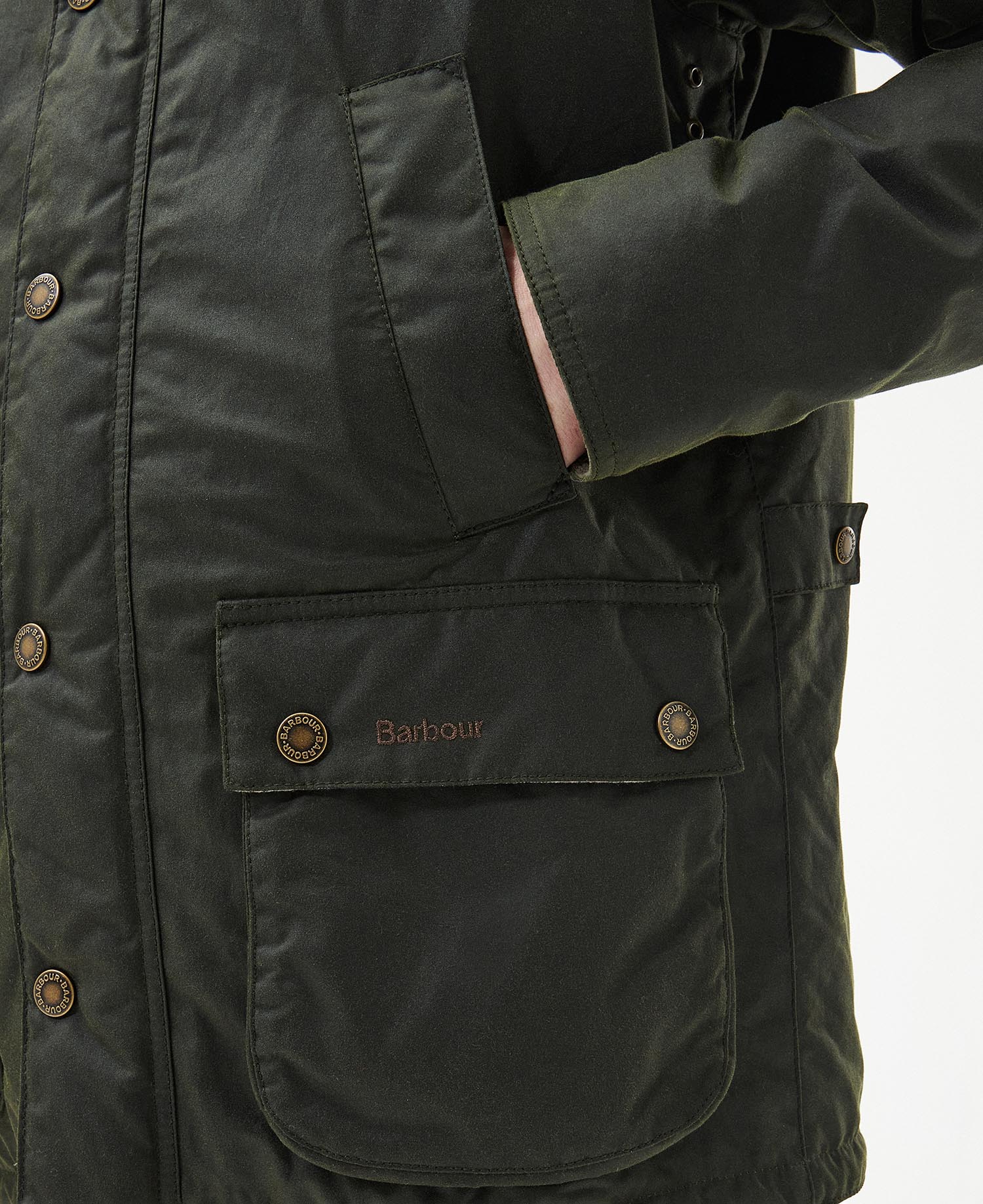 BARBOUR- Ambleside Wax Jacket- Man- L - Green in 2023