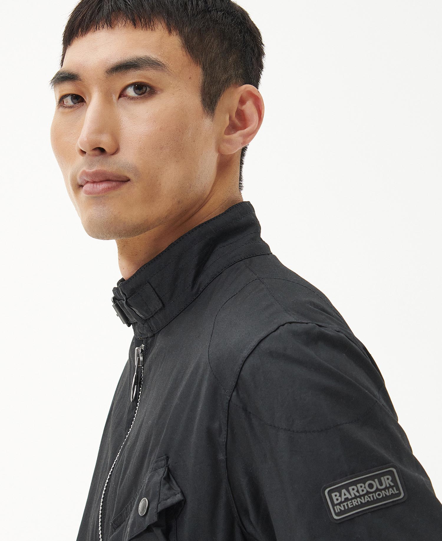 Shop the B.Intl Transport Wax Jacket in Black today. | Barbour