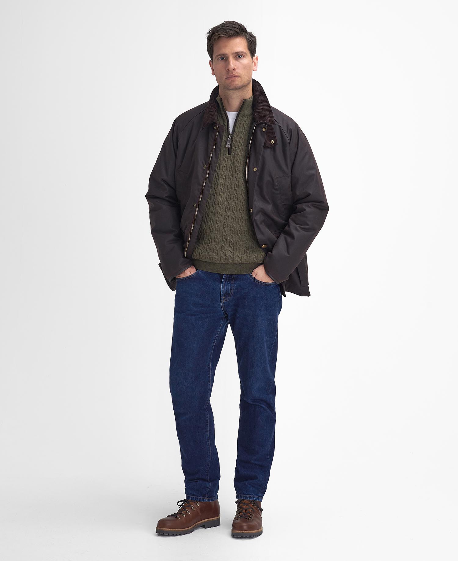 Shop the Barbour Stratford Tattersall Waxed Jacket in Brown today. Barbour