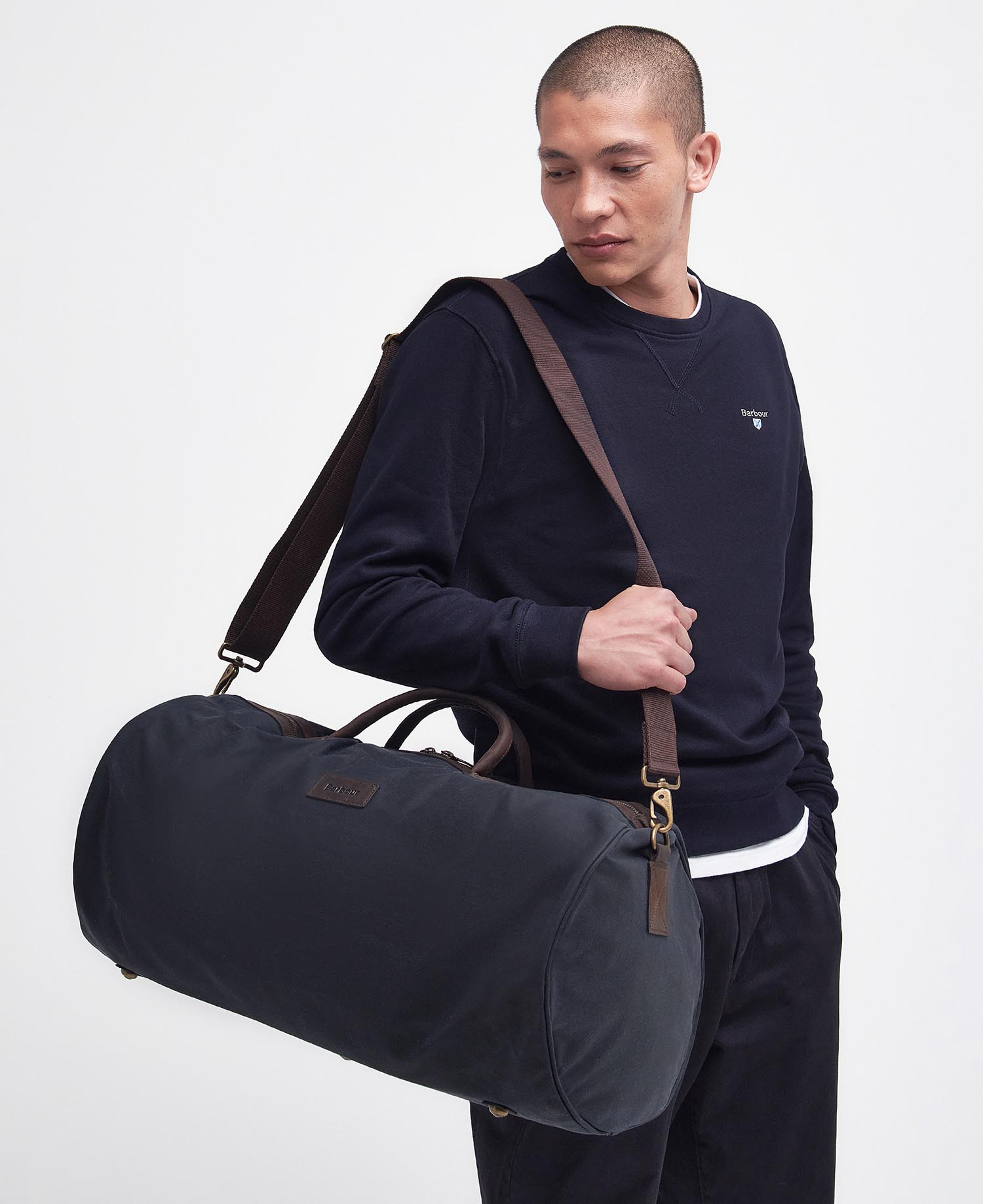 Barbour Wax Holdall in Navy | Barbour