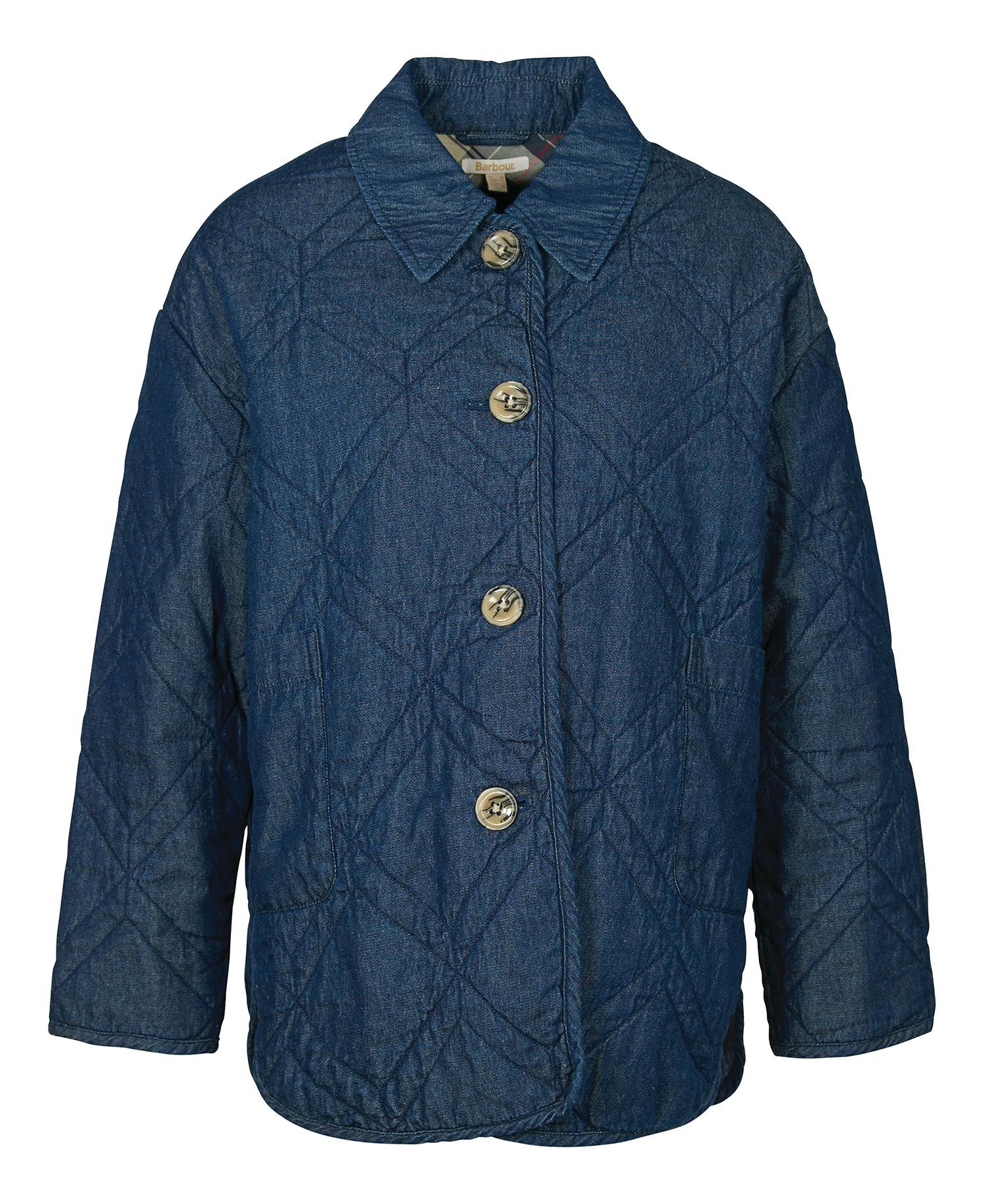 Barbour Denim Barrhead Quilted Shacket