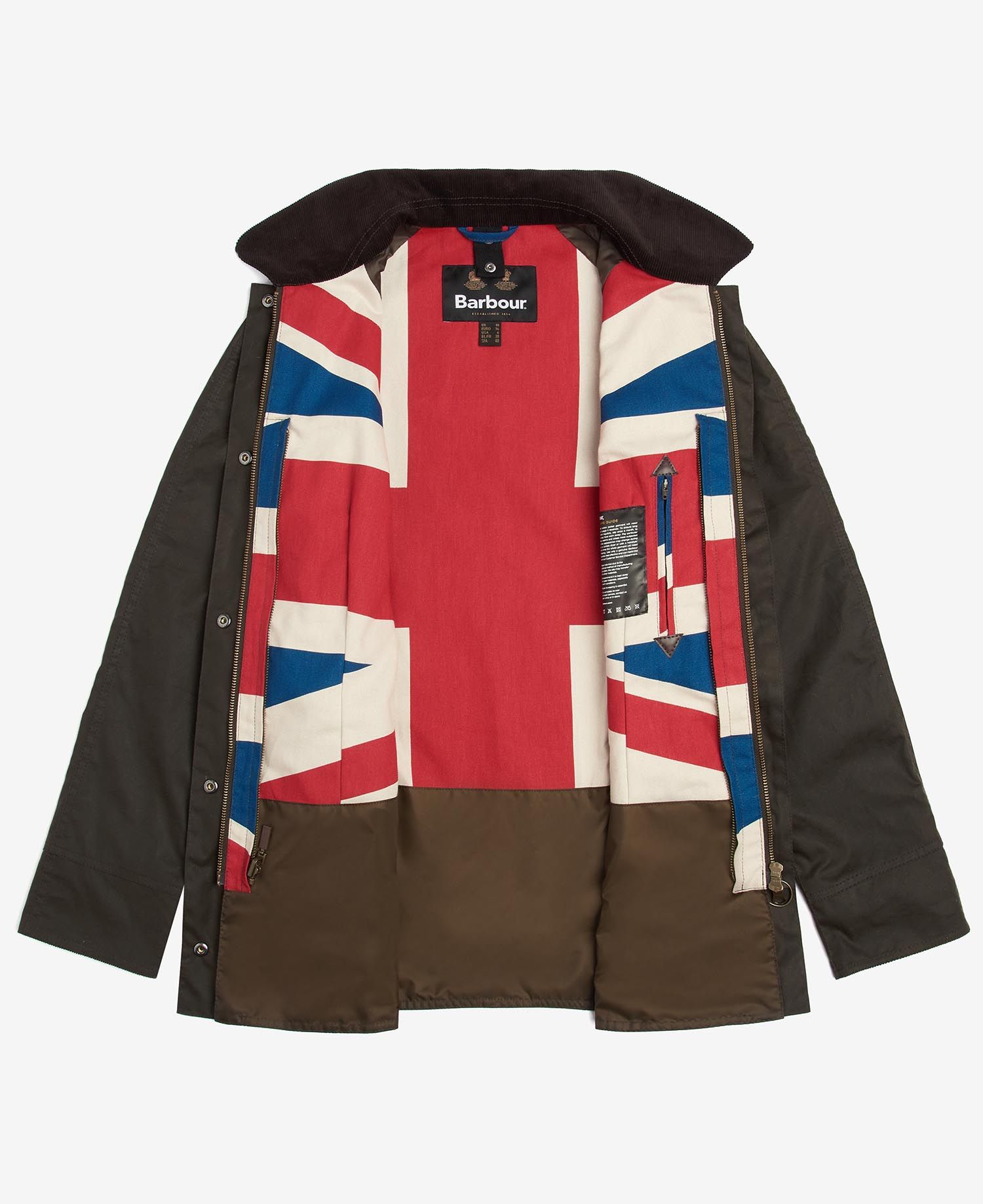 Barbour Limited Edition Union Jack Beadnell Wax Jacket