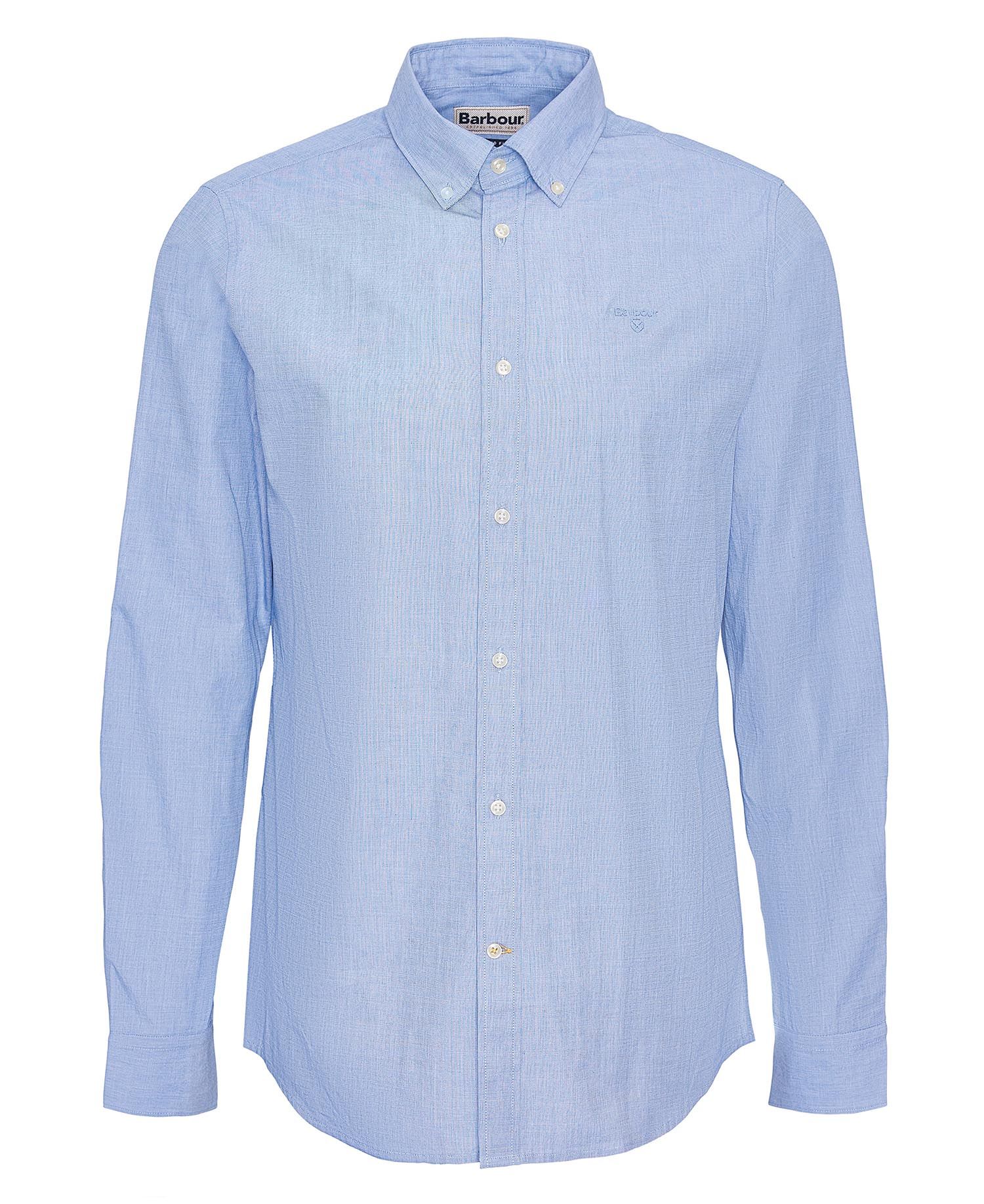 Crest Poplin Tailored Long-Sleeved Shirt
