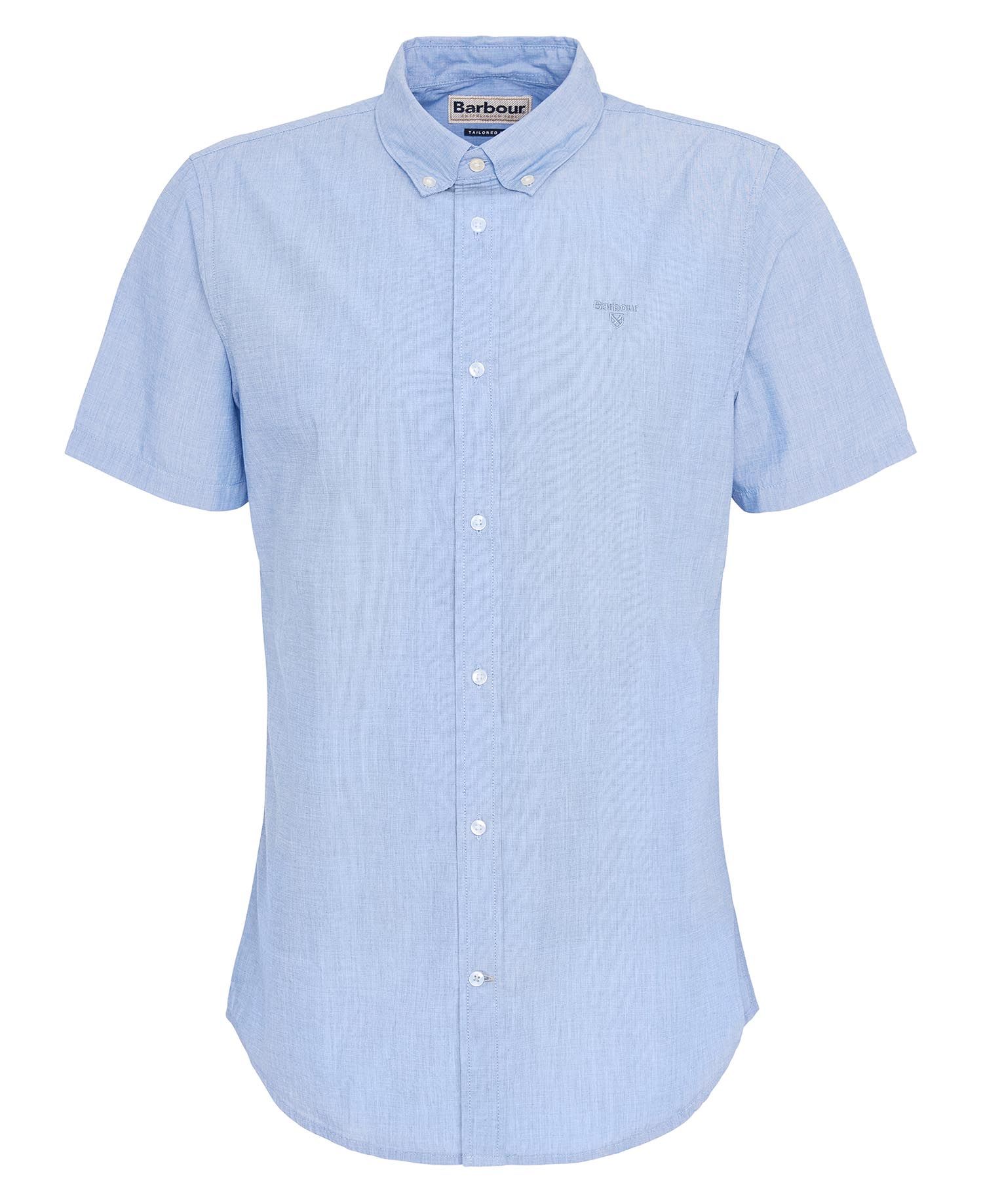 Crest Poplin Tailored Short-Sleeved Shirt