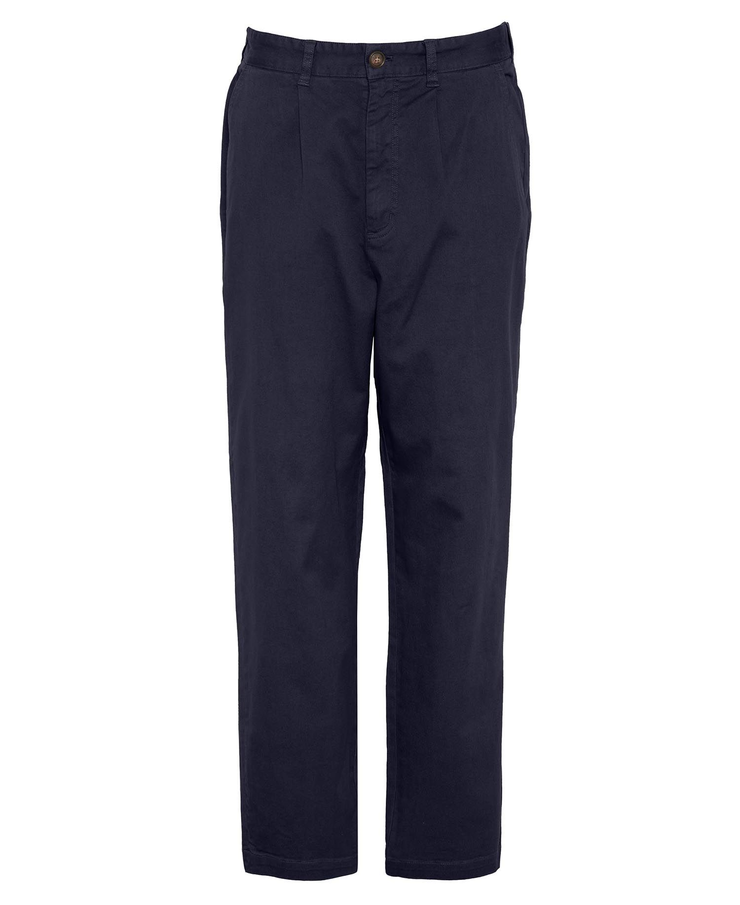 Washed Stretch Relaxed Trousers
