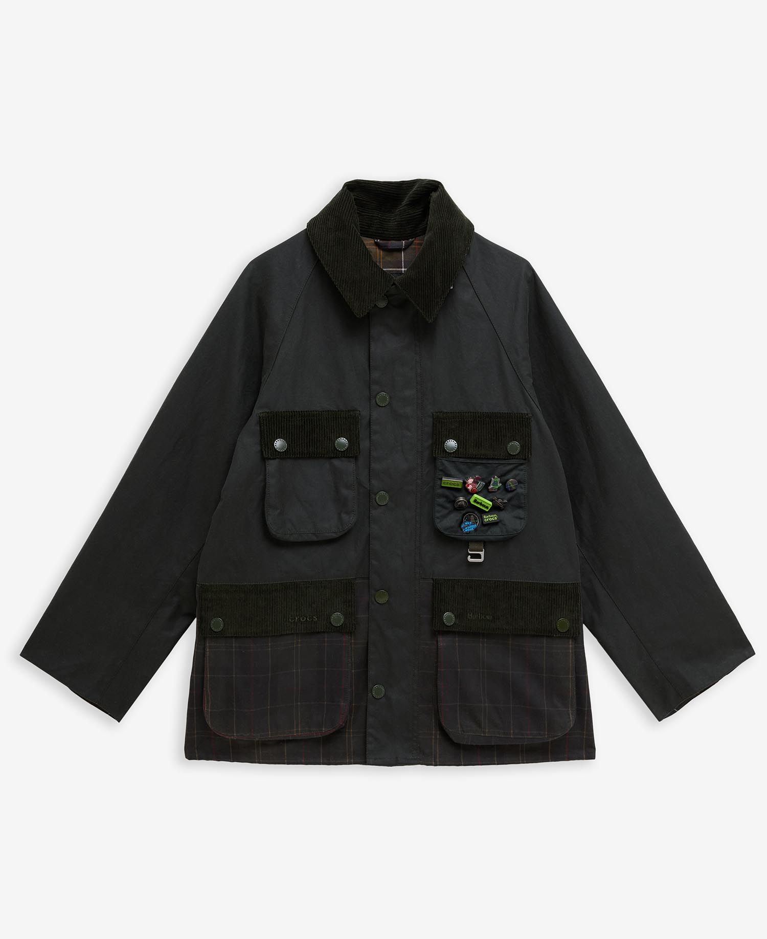 Barbour x Crocs Oversized Bedale Waxed Jacket