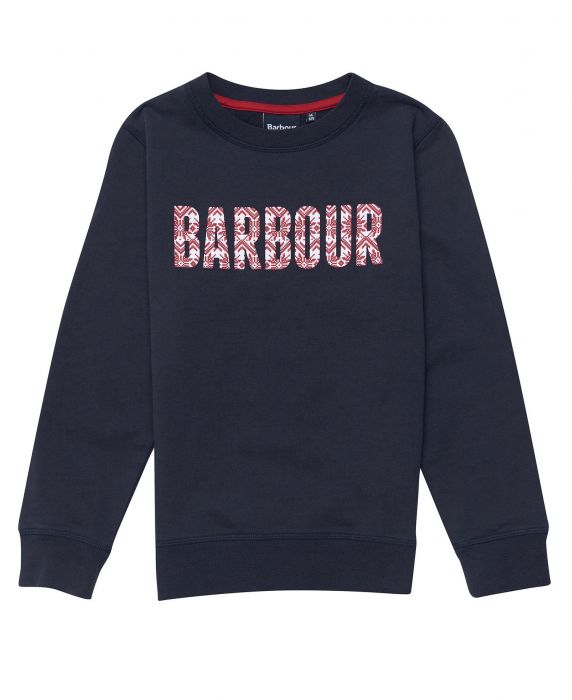 Barbour Boys Festive Crew Sweatshirt