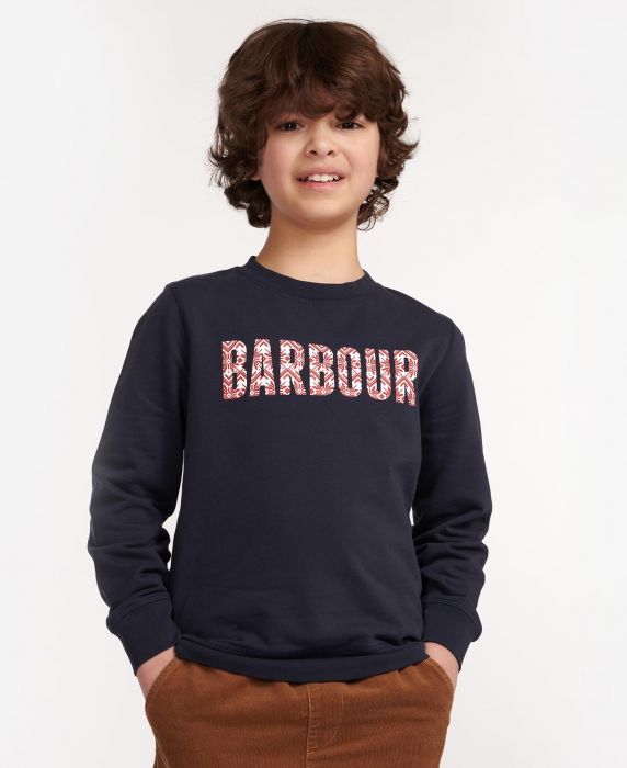 Barbour Boys Festive Crew Sweatshirt