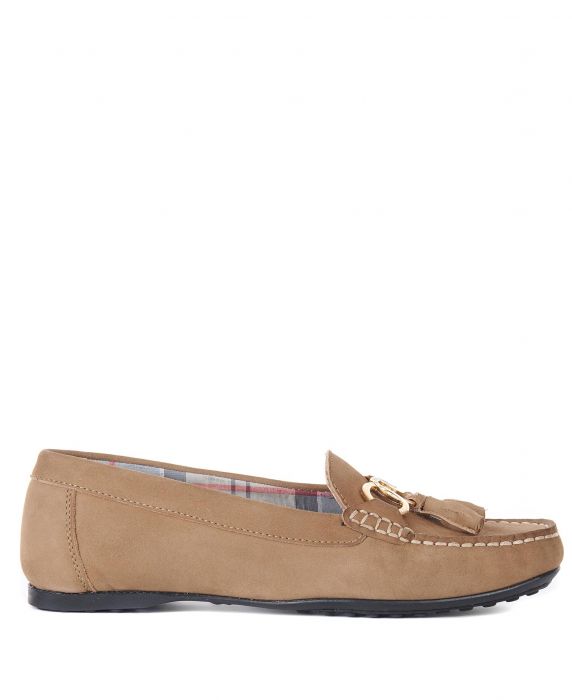 barbour tan loafers