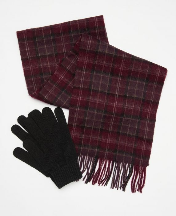 Barbour Tartan Scarf & Glove Gift Set