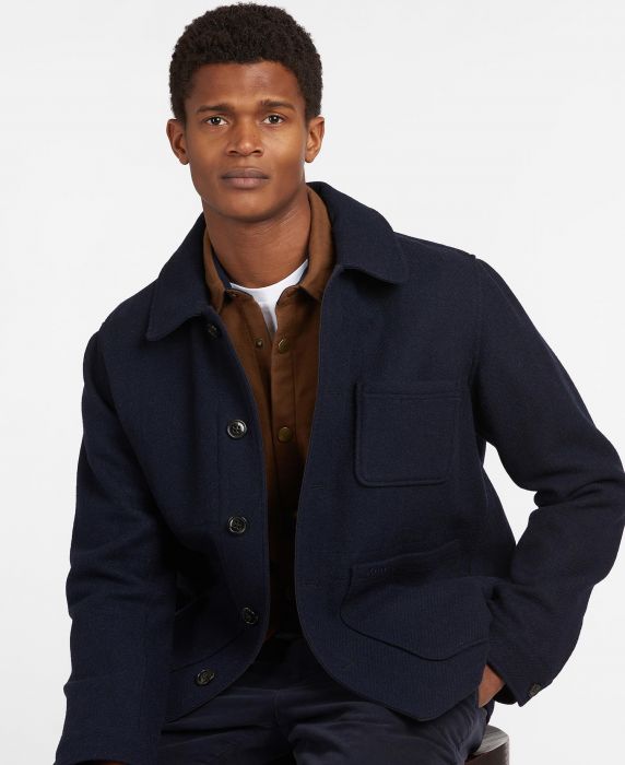 barbour wool jacket mens
