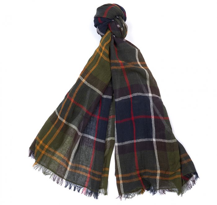 barbour international original tartan scarf