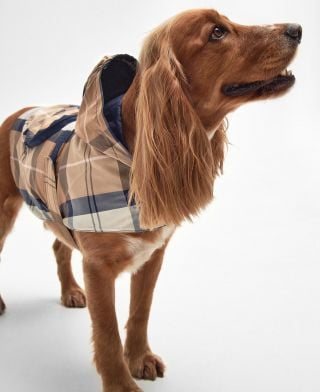 Packable Tartan Dog Coat