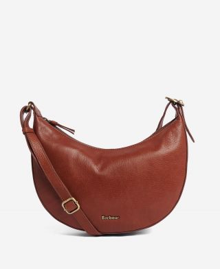 Laire Leather Half-Moon Bag
