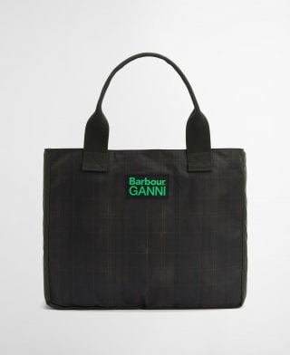 Barbour x GANNI Waxed Tote Bag