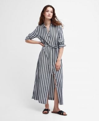 Annalise Striped Shirt Dress