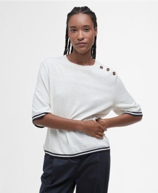 Genevieve Crew Neck Short-Sleeved Jumper