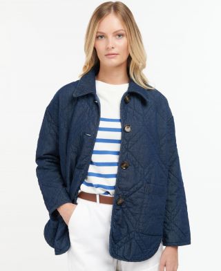 Barbour Denim Barrhead Quilted Shacket