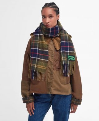 Barbour x GANNI Tartan Scarf