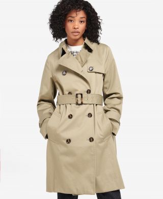 Barbour Short Greta Showerproof Trench Coat