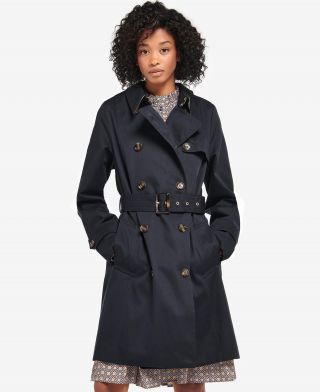 Barbour Short Greta Showerproof Trench Coat