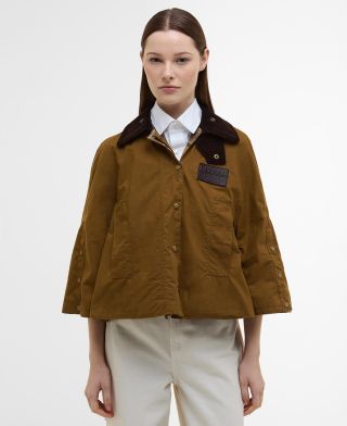 Barbour x ERDEM Trapezjacke Reversible Clover Showerproof