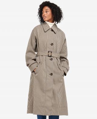 Barbour Somerland Check Trench Coat