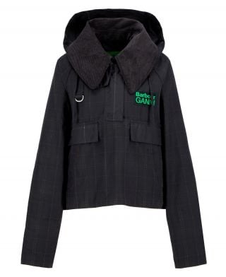 Barbour x GANNI Tartan Waxed Anorak