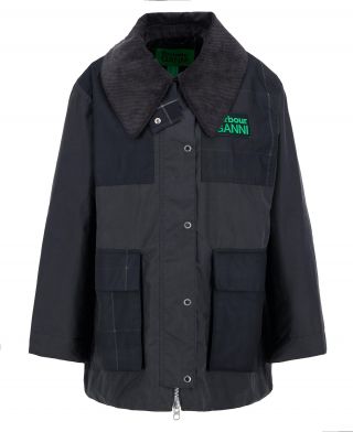 Barbour x GANNI Waxed Duffle Coat