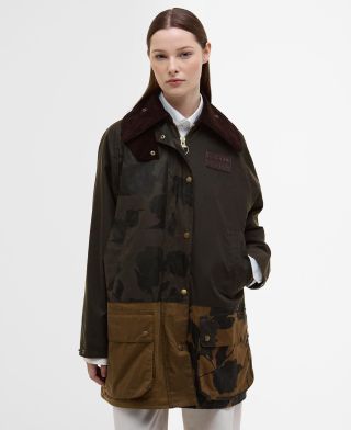 Barbour x ERDEM Wachsjacke Beauflower