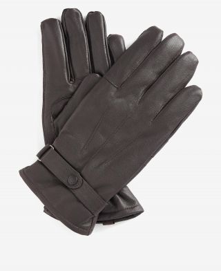 Barbour Insulated Burnished Leather Gloves
