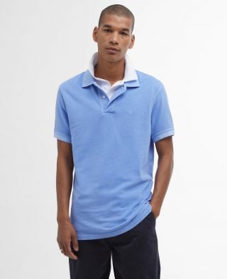 Washed-Out Sports Polo Shirt
