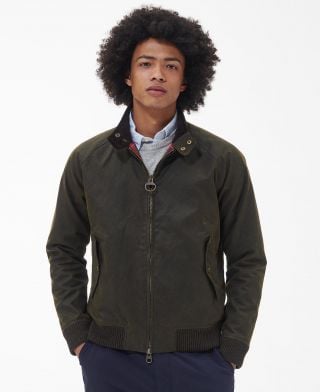 Barbour x Baracuta Porton Waxed Harrington Jacket