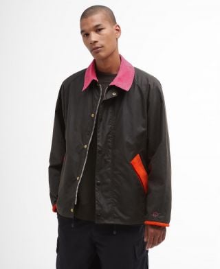 Barbour x Flower Mountain Oversized Transport Waxed Jacket
