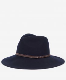 Barbour Tack Fedora in Blue Barbour