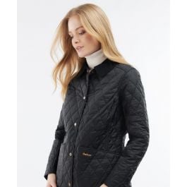 Barbour annandale quilted jacket black 2025