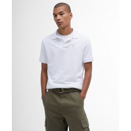 Barbour white polo shirt hotsell
