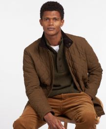 Barbour shoveler discount quilted jacket olive