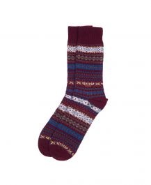Barbour Boyd Socks in Red Barbour