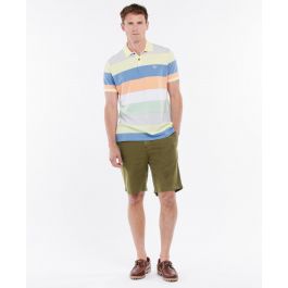 Shop the Barbour Linen Cotton Mix Shorts in Green Barbour