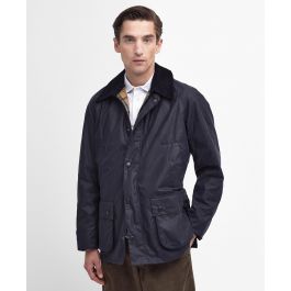 Barbour Ashby Wax Jacket in Navy | Barbour